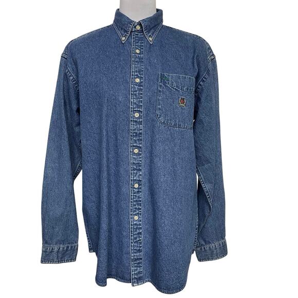 NWT - Tommy Hilfiger Boys Denim Shirt - Picture 1 of 4